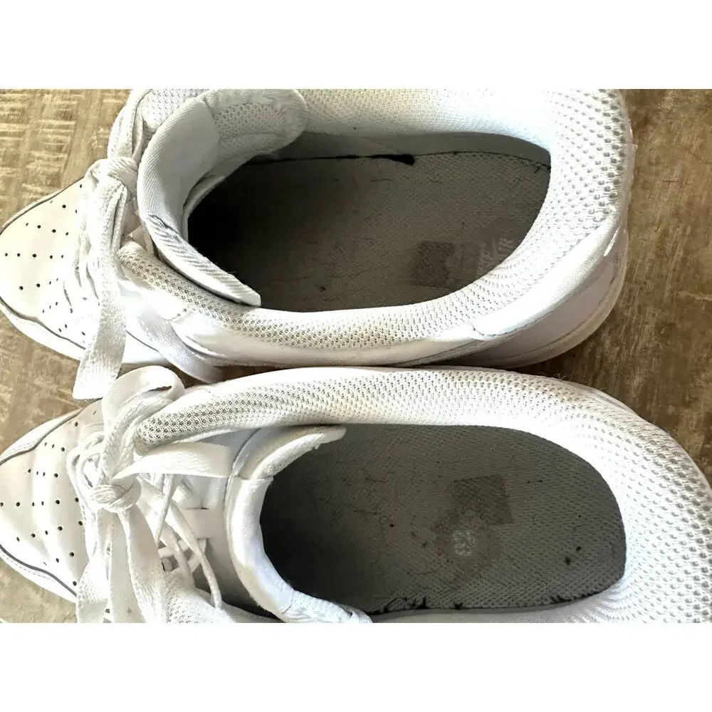 Nike Air Force 1 Men's Sneakers 13 Low Top Leather Lace Up Athletic All White
